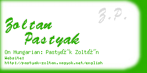 zoltan pastyak business card